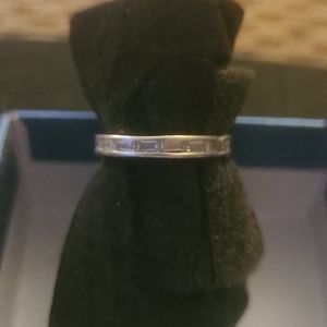 Sterling Silver CZ Band